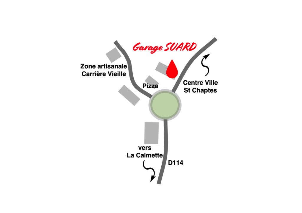 Plan-acces-Garage-Suard-Saint-Chaptes-Gard-Occitanie